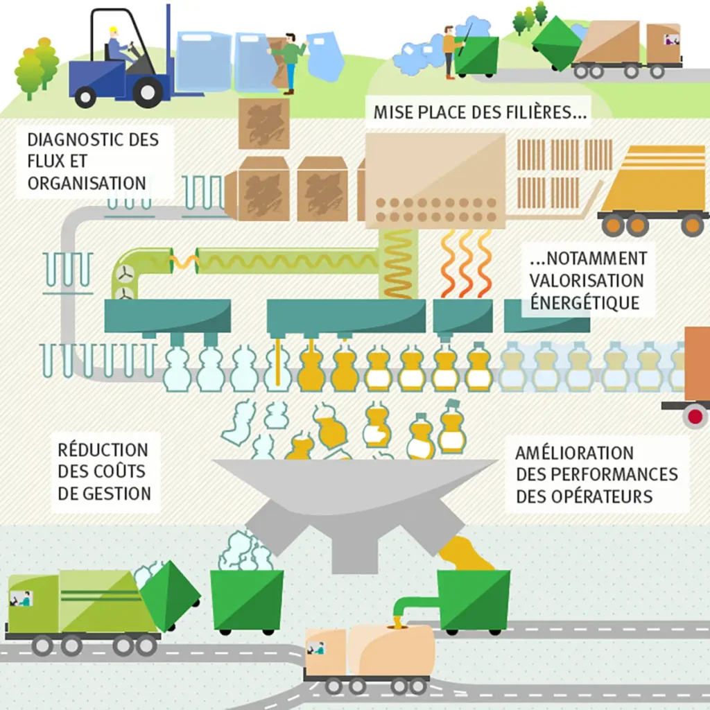 Infographie flux de déchets ©EmmanuelleRinen